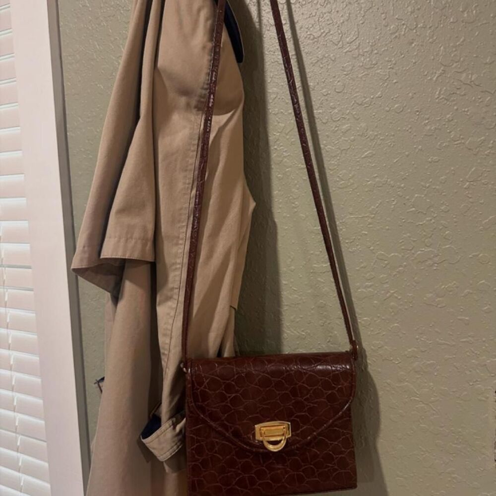 Unbranded Women's Brown and Burgundy Bag